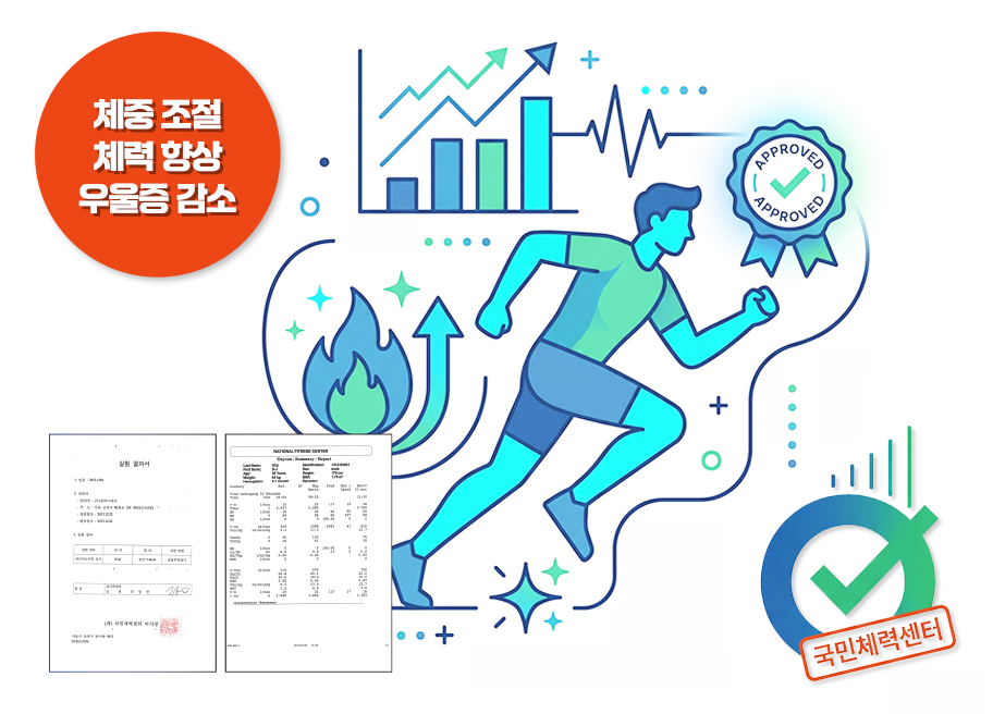 공인 기관 검증 운동 효과